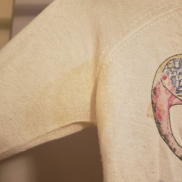 L.A.M.B. Spring 2005 Peacock Cashmere Sweater "Lamb Boudoir" - Picture 3 of 6